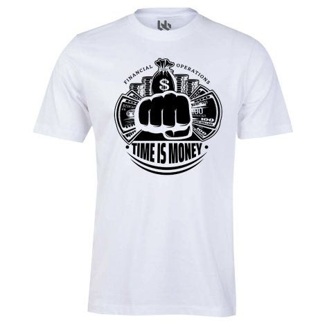 Time is Money T-shirt-XS-white