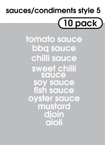 Sauce and Condiments Style 5-regular-white