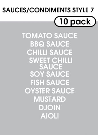 Sauce and Condiments Style 7-regular-white