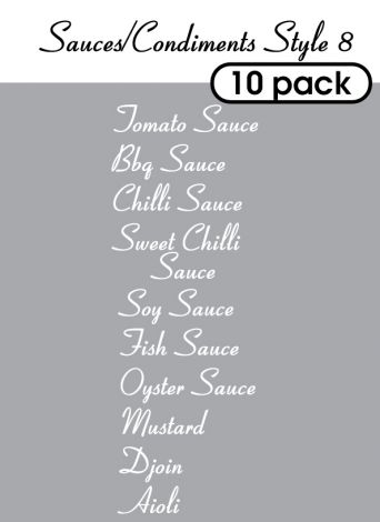 Sauce and Condiments Style 8-regular-white