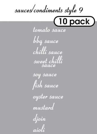 Sauce and Condiments Style 9-regular-white